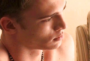 Hot college guy strokes his dick