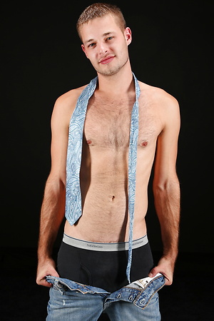 Shea stripping and jacking off his cock