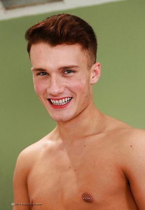 Young ripped pup Will stripping